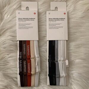 LULULEMON Skinny Adjustable Headbands Set (10 PIECES SET)